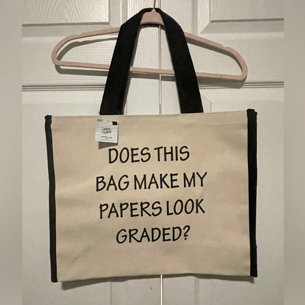 Canvas Teacher Tote & Stamp Set